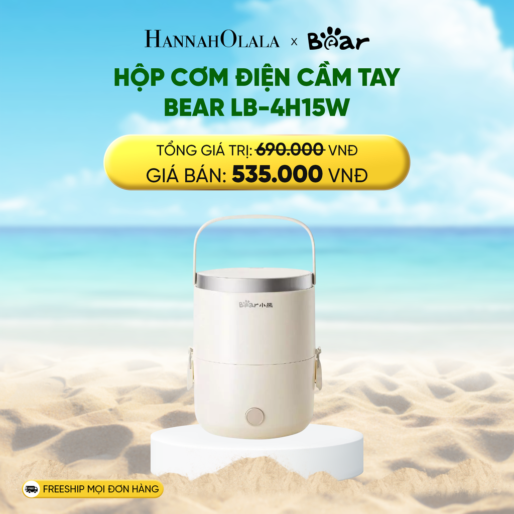  DEAL 14: HỘP CƠM ĐIỆN CẦM TAY BEAR LB-4H15W 