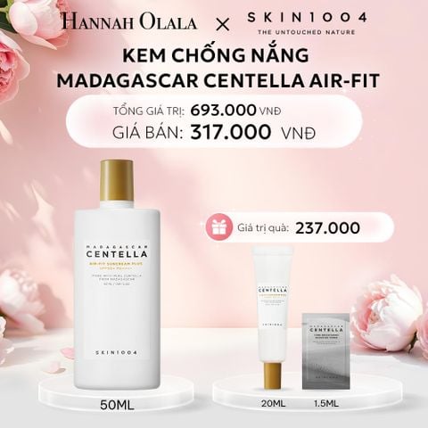  E14: DEAL 1: SKIN1004 KEM CHỐNG NẮNG MADAGASCAR CENTELLA AIR-FIT SUNCREAM PLUS 50ML 