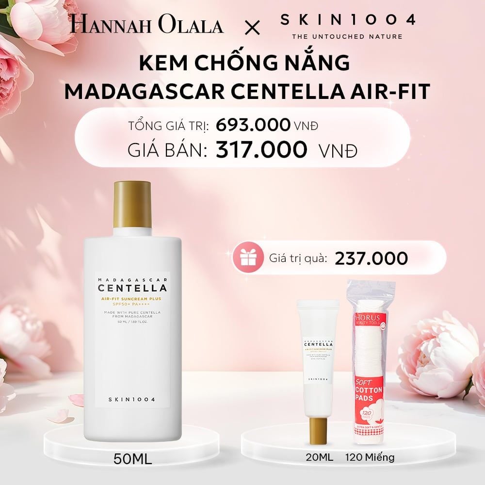  E14: DEAL 1: SKIN1004 KEM CHỐNG NẮNG MADAGASCAR CENTELLA AIR-FIT SUNCREAM PLUS 50ML 