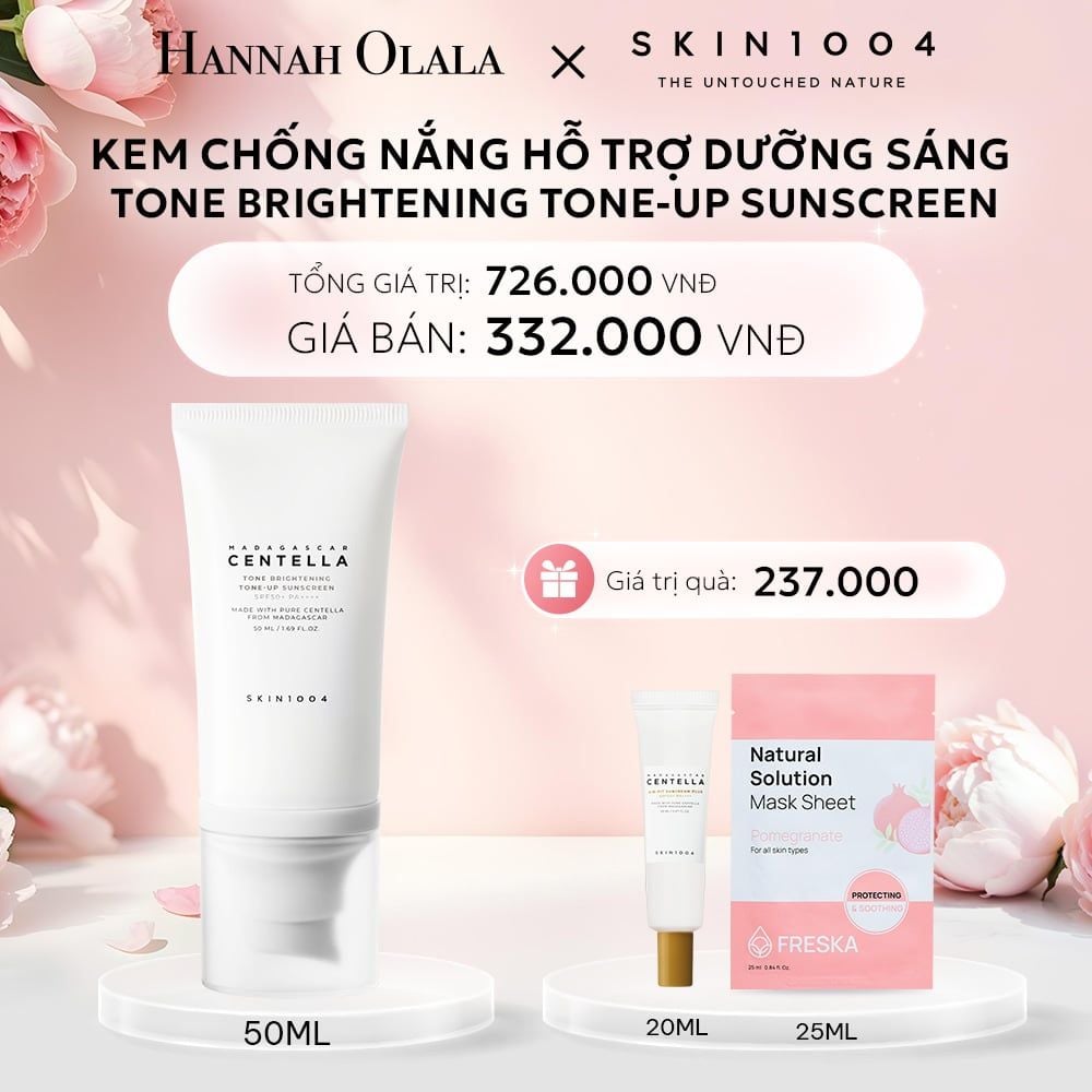  E17: DEAL 2: SKIN1004 KEM CHỐNG NẮNG MADAGASCAR CENTELLA TONE BRIGHTENING TONE-UP SUNSCREEN SPF50+ PA++++ 50ML 