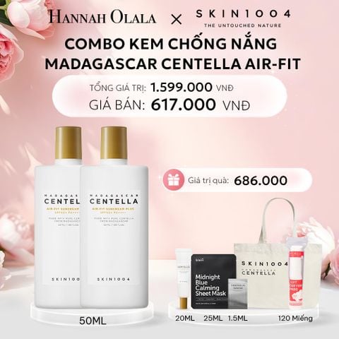  E23: DEAL 4: COMBO 02 KEM CHỐNG NẮNG MADAGASCAR CENTELLA AIR-FIT SUNCREAM PLUS 50ML 