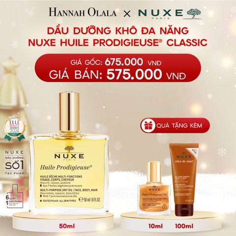  A137_DEAL 3: DẦU DƯỠNG KHÔ ĐA NĂNG NUXE HUILE PRODIGIEUSE 50ML (CHỌN HƯƠNG) 