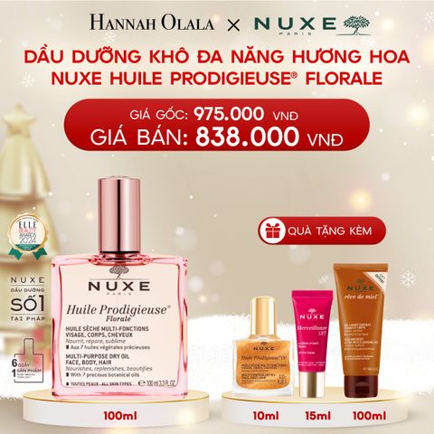  A131_DEAL 1: DẦU DƯỠNG KHÔ ĐA NĂNG NUXE HUILE PRODIGIEUSE 100ML (CHỌN HƯƠNG) 