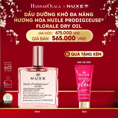  DEAL 3: DẦU DƯỠNG KHÔ ĐA NĂNG NUXE HUILE PRODIGIEUSE 50ML (CHỌN HƯƠNG) 