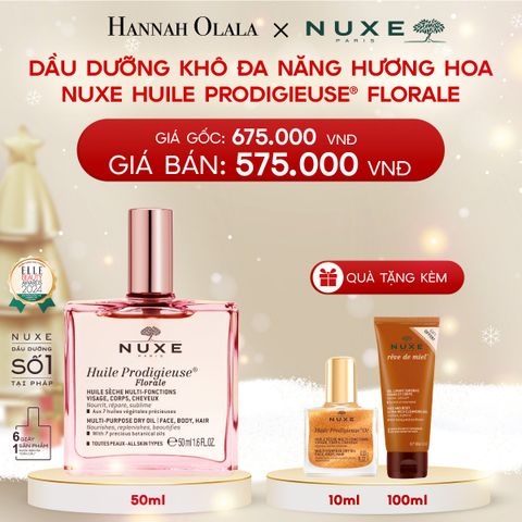  A137_DEAL 3: DẦU DƯỠNG KHÔ ĐA NĂNG NUXE HUILE PRODIGIEUSE 50ML (CHỌN HƯƠNG) 