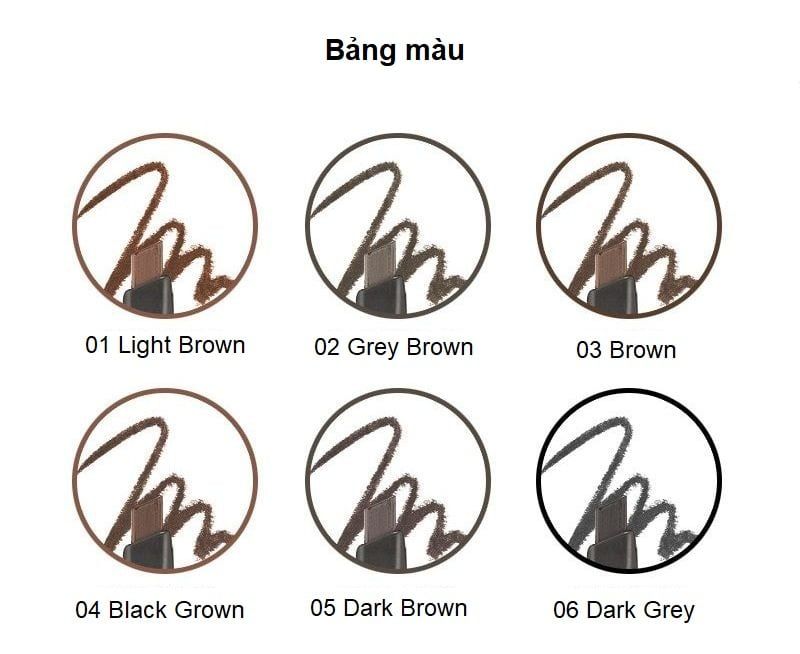  CHÌ CHÂN MÀY DESIGNING EYEBROW PENCIL 0.3G - A2143 
