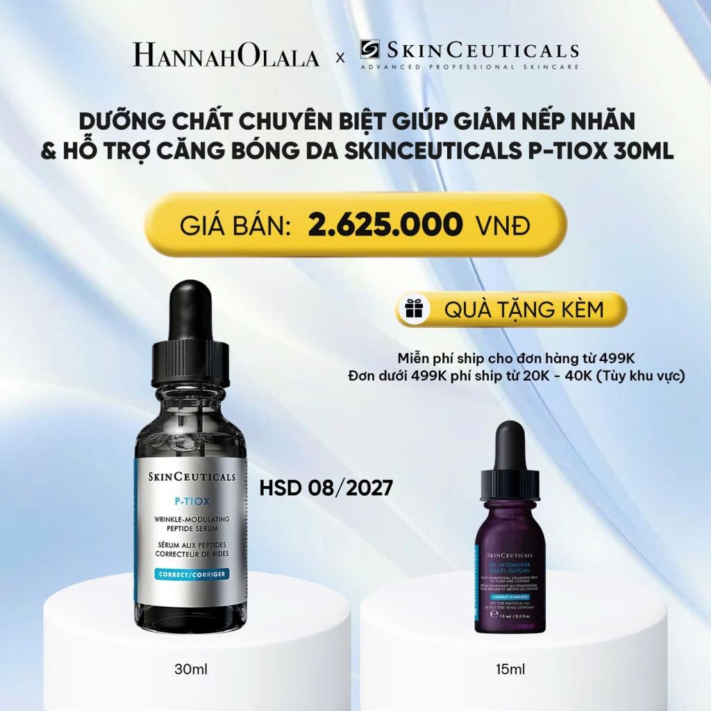  DEAL 7: DƯỠNG CHẤT CHUYÊN BIỆT GIÚP GIẢM NẾP NHĂN & HỖ TRỢ CĂNG BÓNG DA SKINCEUTICALS P-TIOX 30ML 