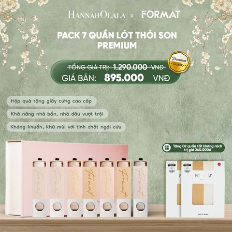  DEAL 1: PACK 7 QUẦN LÓT THỎI SON PREMIUM (new) 