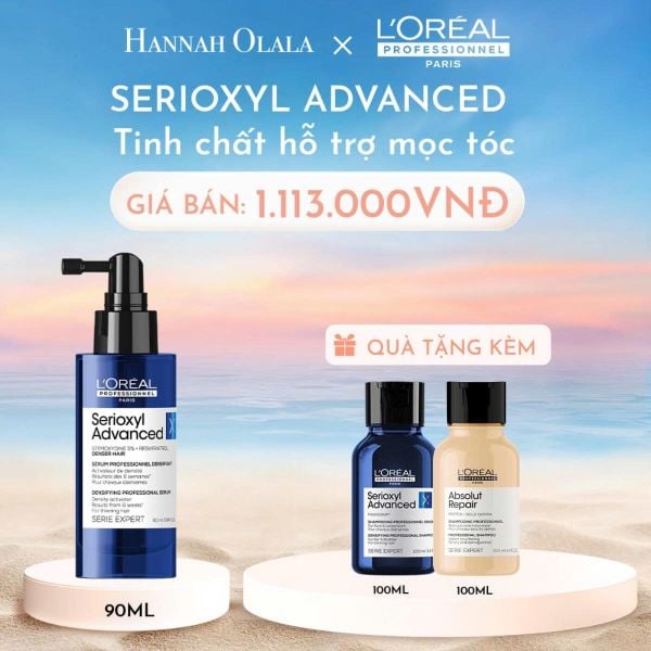  DEAL 1BK: [FLASH DEAL] TINH CHẤT MỌC TÓC L'ORÉAL PROFESSIONNEL SERIOXYL ADVANCED 90ML - DẠNG XỊT (SPRAY) 