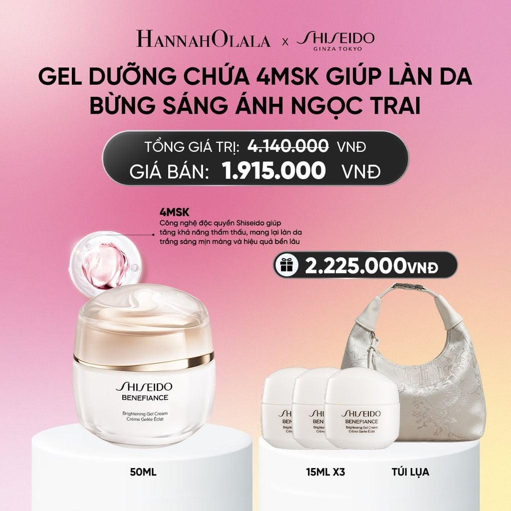  GEL DƯỠNG TRẮNG DA SHISEIDO BENEFIANCE BRIGHTENING GEL CREAM 50ML - DEAL 14.1_ A4503 