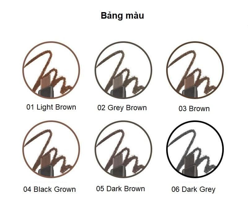  CHÌ CHÂN MÀY DESIGNING EYEBROW PENCIL 0.3G 