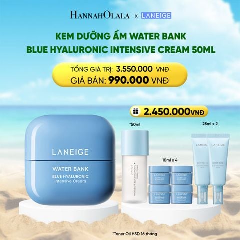  DEAL 8: KEM DƯỠNG ẨM WATER BANK BLUE HYALURONIC INTENSIVE CREAM 50ML 