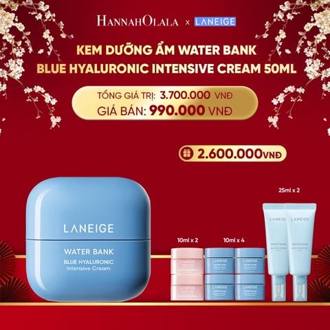  DEAL 8: KEM DƯỠNG ẨM WATER BANK BLUE HYALURONIC INTENSIVE CREAM 50ML 