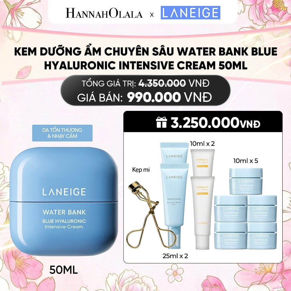  KEM DƯỠNG ẨM WATER BANK BLUE HYALURONIC INTENSIVE CREAM 50ML 
