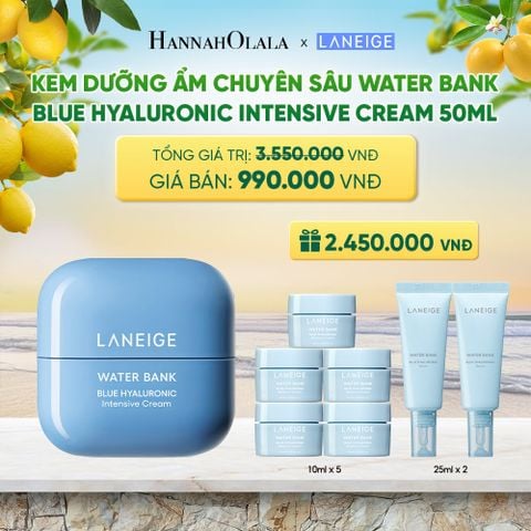  KEM DƯỠNG ẨM WATER BANK BLUE HYALURONIC INTENSIVE CREAM 50ML 