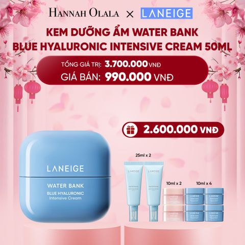  DEAL 8: KEM DƯỠNG ẨM WATER BANK BLUE HYALURONIC INTENSIVE CREAM 50ML 