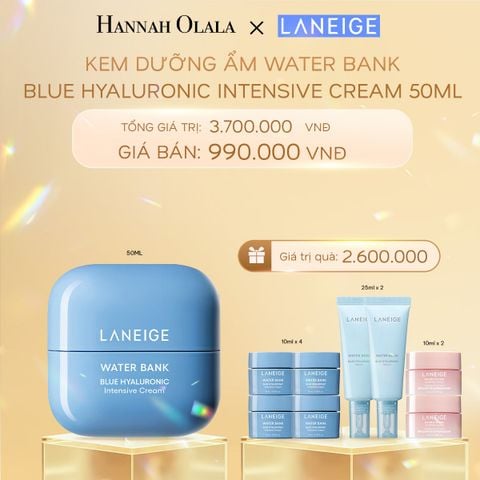  DEAL 8: KEM DƯỠNG ẨM WATER BANK BLUE HYALURONIC INTENSIVE CREAM 50ML 