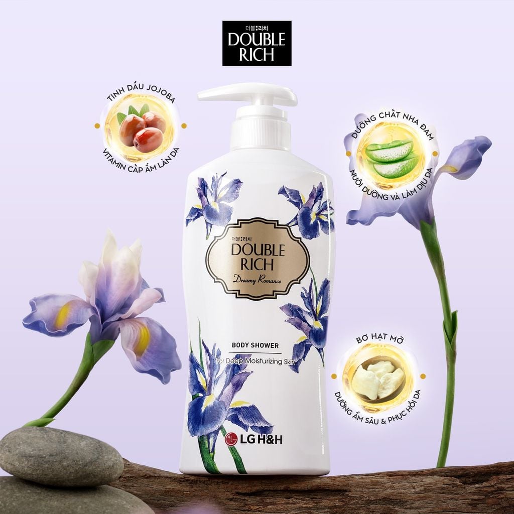  COMBO 2 SỮA TẮM DOUBLE RICH HƯƠNG HOA CHIẾT XUẤT TỪ THIÊN NHIÊN 800ML 