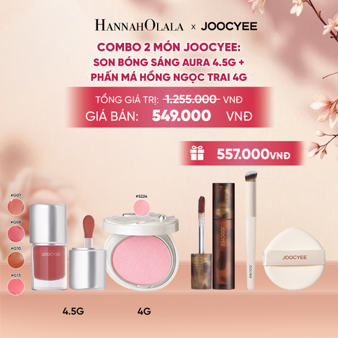  COMBO 2: SON BÓNG AURA + PHẤN MÁ HỒNG NGỌC TRAI - A1364 