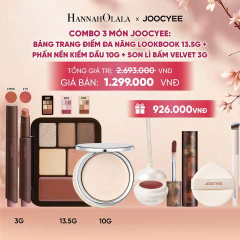  COMBO 3: PHẤN NỀN KIỀM DẦU + LOOKBOOK + SON LÌ BẤM - A1374 