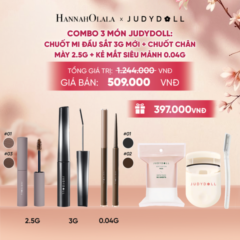  COMBO 3: CHUỐT MI ĐẦU SẮT + KẺ MẮT SIÊU MẢNH + CHUỐT CHÂN MÀY - A1300 