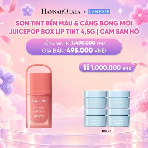  DEAL 19: MỚI - LANEIGE SON TINT BỀN MÀU & CĂNG BÓNG MÔI JUICEPOP BOX LIP TINT 4.5G_ A63 