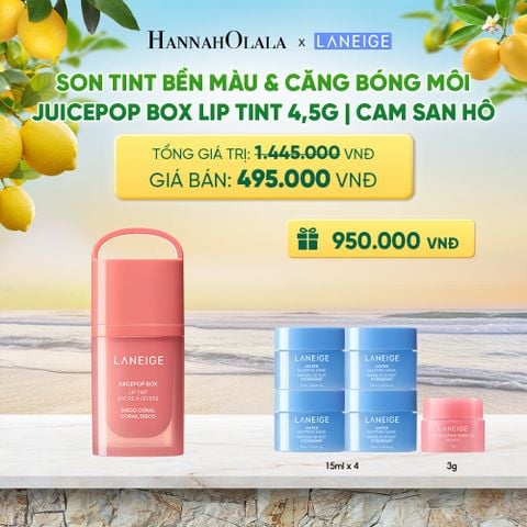  MỚI - LANEIGE SON TINT BỀN MÀU & CĂNG BÓNG MÔI JUICEPOP BOX LIP TINT 4.5G 