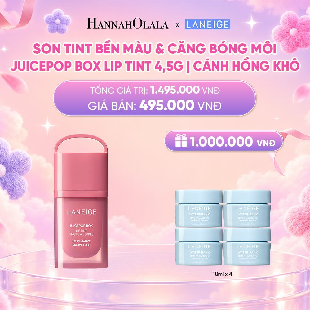  DEAL 19: MỚI - LANEIGE SON TINT BỀN MÀU & CĂNG BÓNG MÔI JUICEPOP BOX LIP TINT 4.5G_ A63 