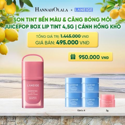  MỚI - LANEIGE SON TINT BỀN MÀU & CĂNG BÓNG MÔI JUICEPOP BOX LIP TINT 4.5G 