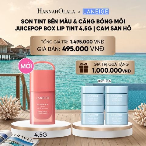  MỚI - LANEIGE SON TINT BỀN MÀU & CĂNG BÓNG MÔI JUICEPOP BOX LIP TINT 4.5G_ D764 