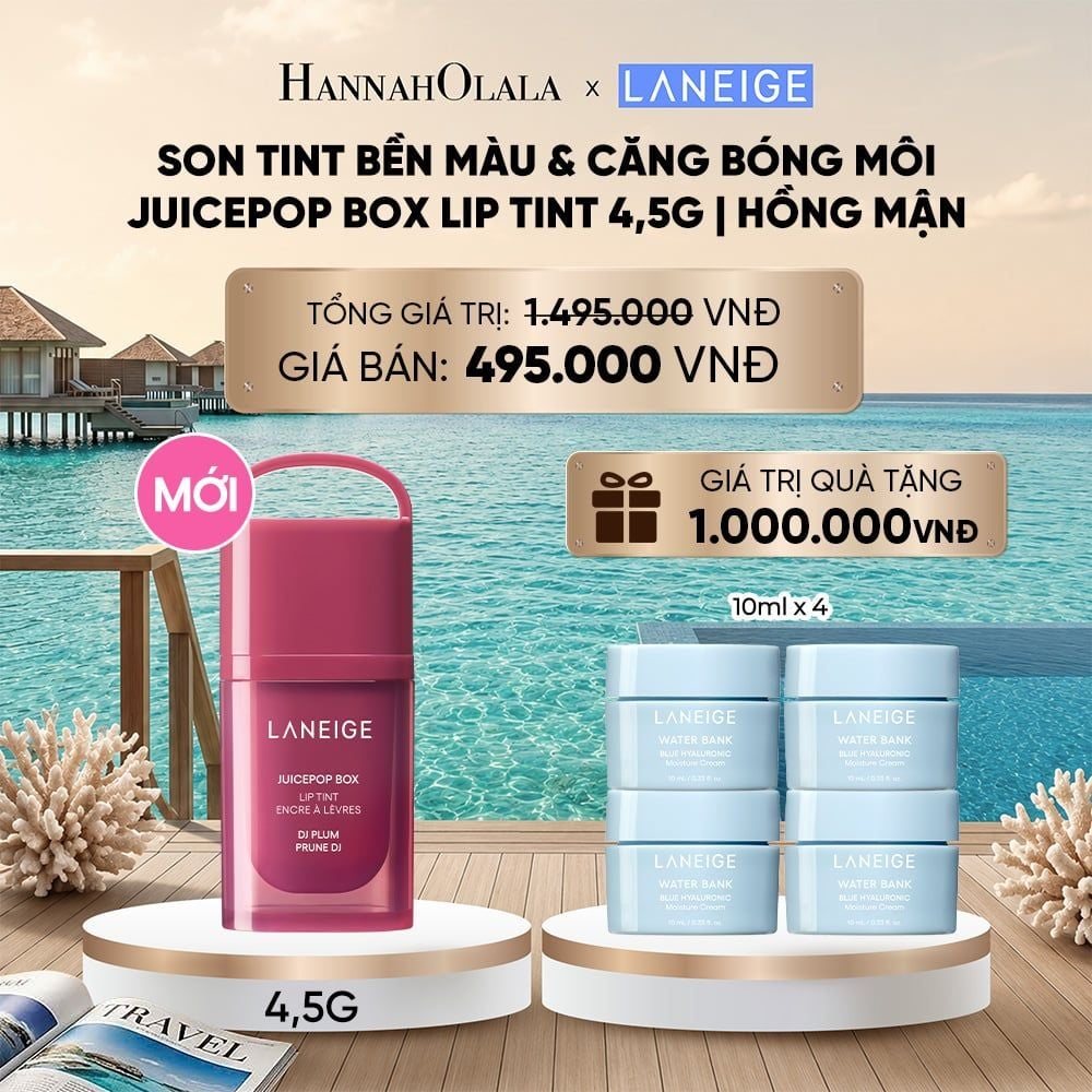  MỚI - LANEIGE SON TINT BỀN MÀU & CĂNG BÓNG MÔI JUICEPOP BOX LIP TINT 4.5G_ D764 