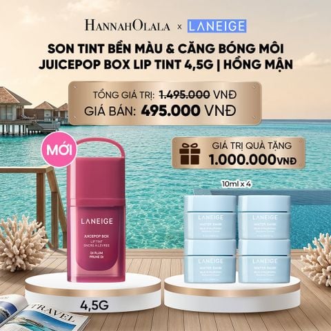  MỚI - LANEIGE SON TINT BỀN MÀU & CĂNG BÓNG MÔI JUICEPOP BOX LIP TINT 4.5G_ D764 