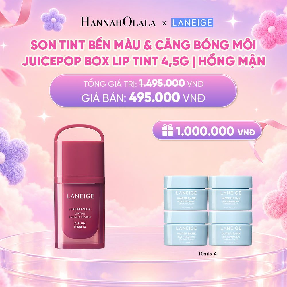  DEAL 19: MỚI - LANEIGE SON TINT BỀN MÀU & CĂNG BÓNG MÔI JUICEPOP BOX LIP TINT 4.5G_ A63 