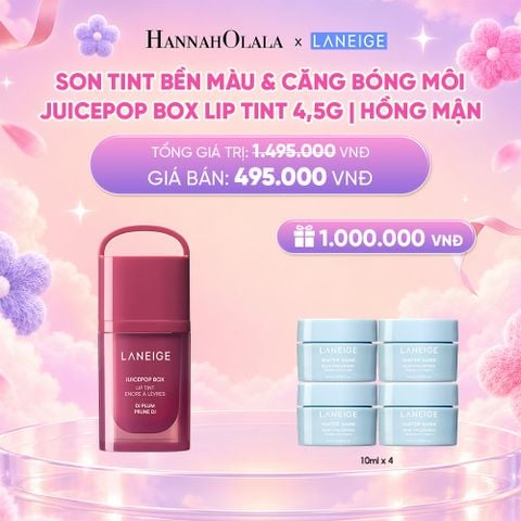  DEAL 19: MỚI - LANEIGE SON TINT BỀN MÀU & CĂNG BÓNG MÔI JUICEPOP BOX LIP TINT 4.5G_ A63 