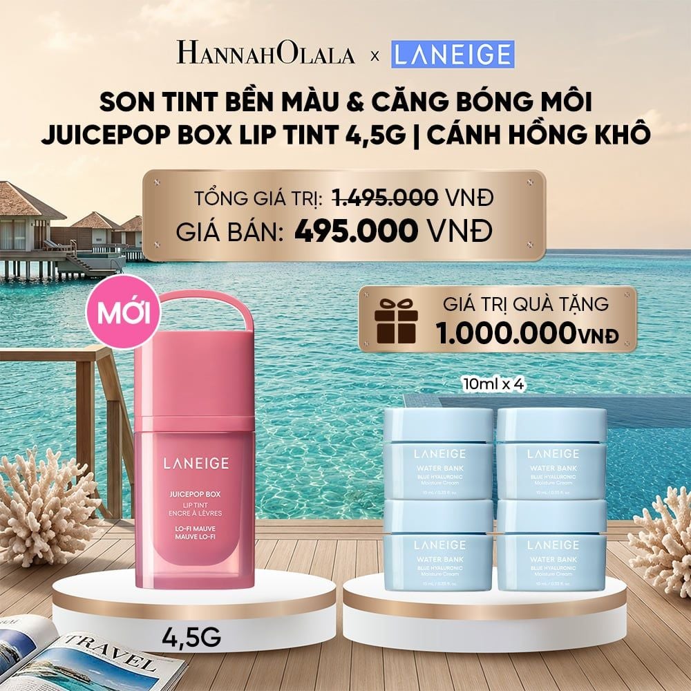  MỚI - LANEIGE SON TINT BỀN MÀU & CĂNG BÓNG MÔI JUICEPOP BOX LIP TINT 4.5G_ D764 