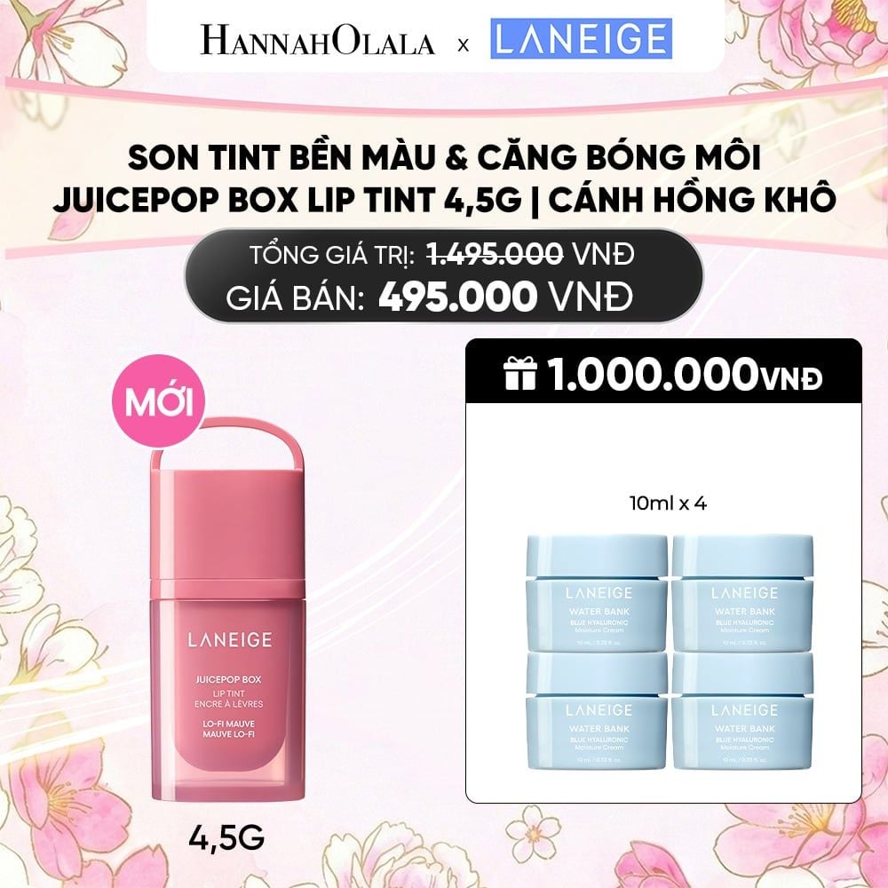  MỚI - LANEIGE SON TINT BỀN MÀU & CĂNG BÓNG MÔI JUICEPOP BOX LIP TINT 4.5G 