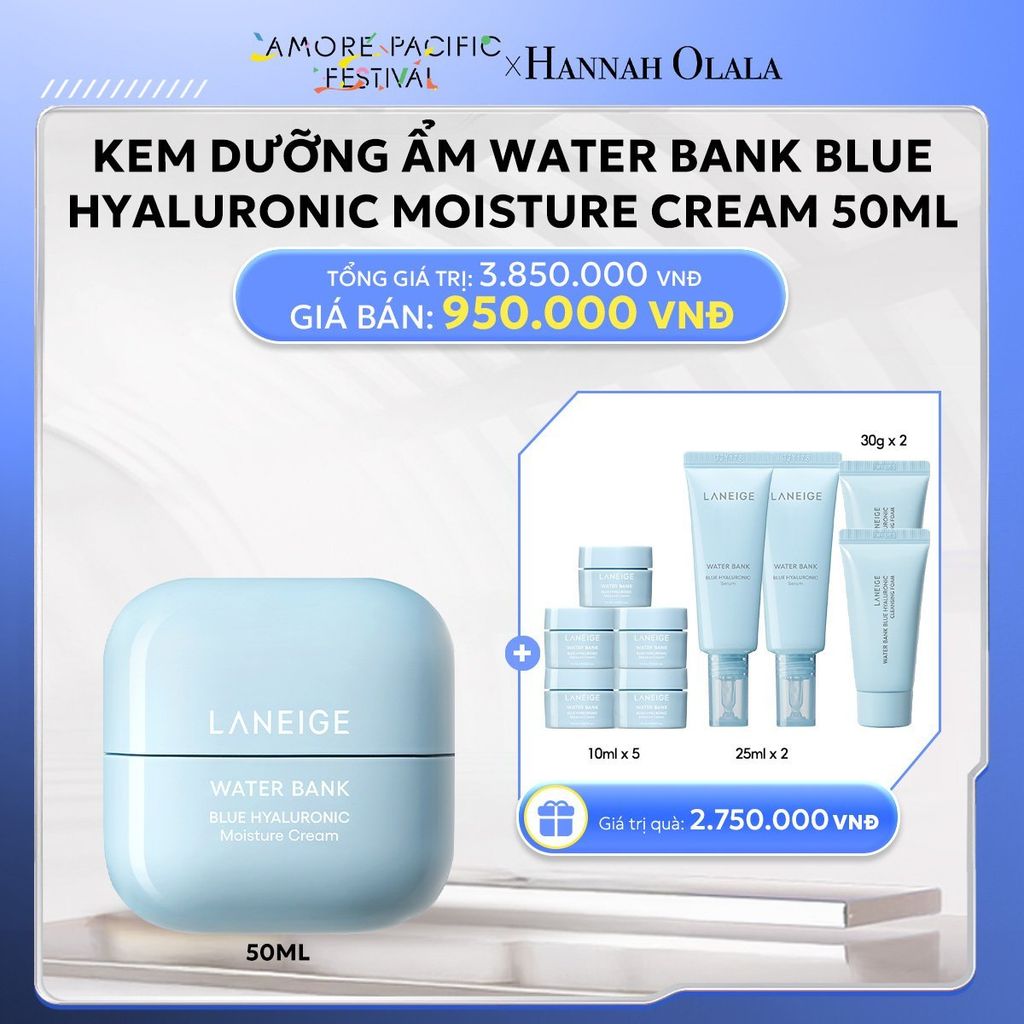  DEAL 7: KEM DƯỠNG ẨM WATER BANK BLUE HYALURONIC MOISTURE CREAM 50ML 