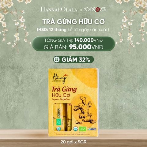  DEAL 1: TRÀ GỪNG HỮU CƠ 100GR (20 GÓI x 5GR) 