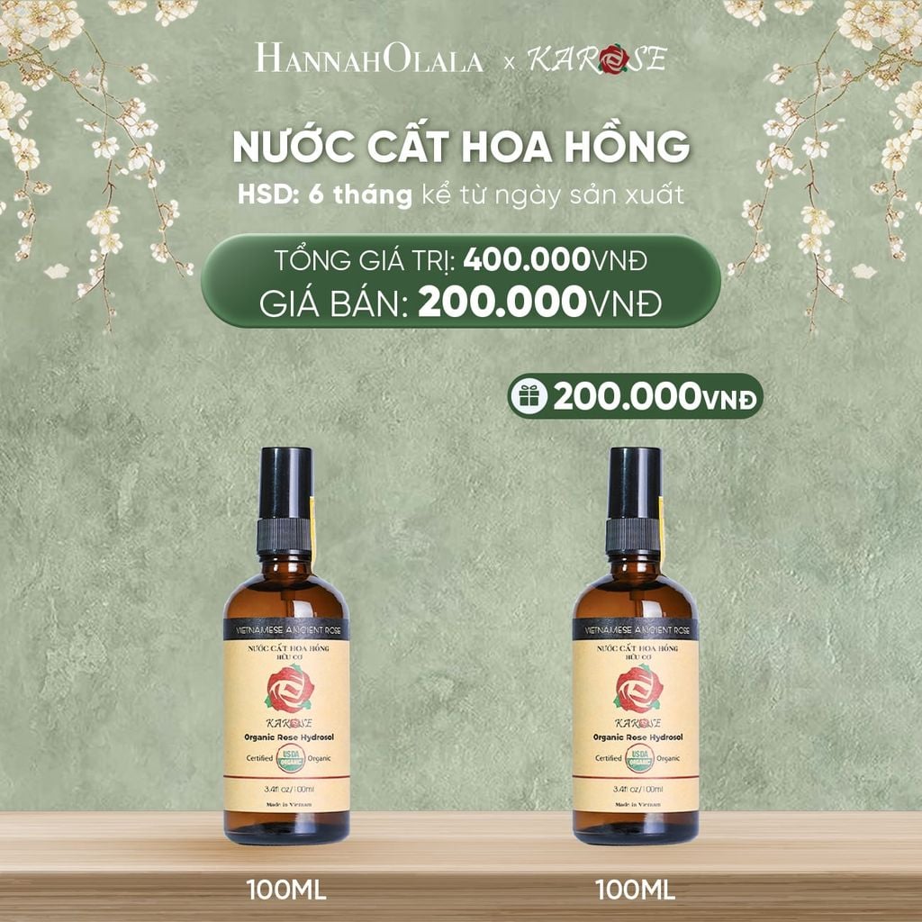  DEAL 4: NƯỚC CẤT HOA HỒNG 100ML 