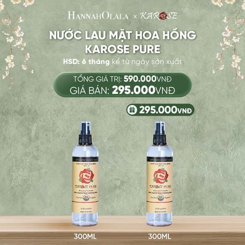  DEAL 5: NƯỚC LAU MẶT HOA HỒNG KAROSE PURE 300ML 