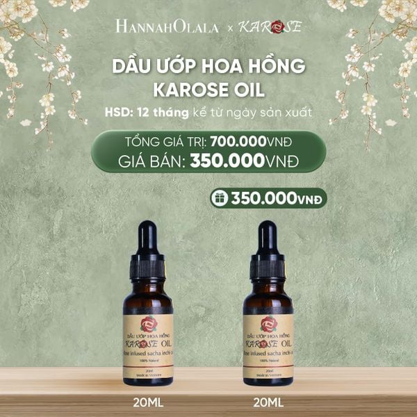  D443_DEAL 7: DẦU ƯỚP HOA HỒNG KAROSE OIL 20ML 