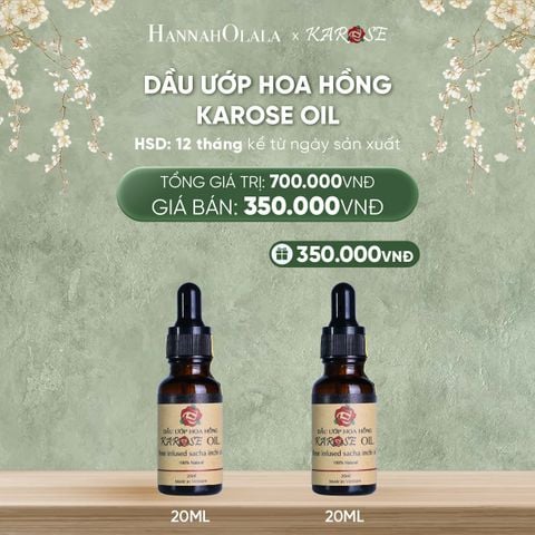  DEAL 7: DẦU ƯỚP HOA HỒNG KAROSE OIL 20ML 