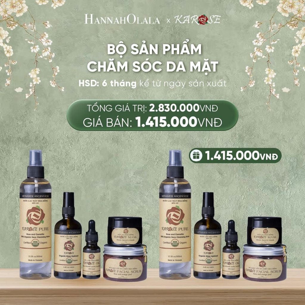  DEAL 9: BỘ SẢN PHẨM CHĂM SÓC DA MẶT KAROSE 