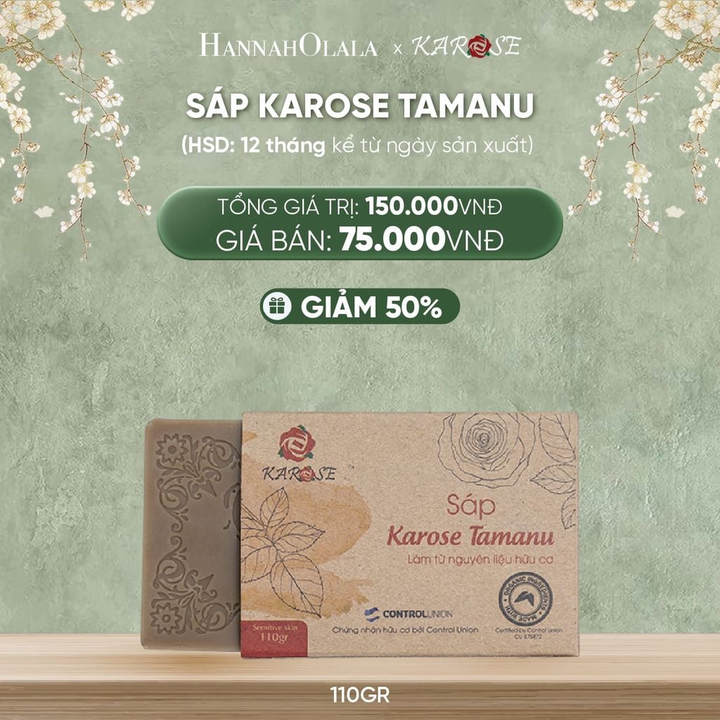  DEAL 11: SÁP KAROSE TAMANU 110GR 