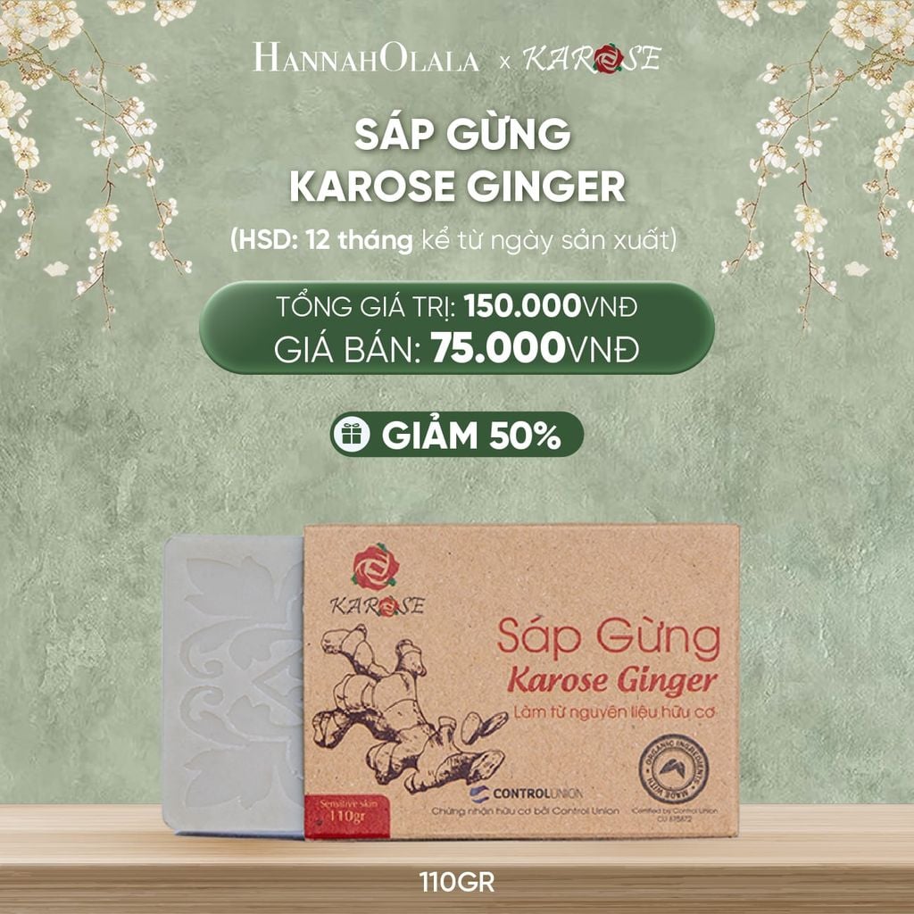  DEAL 13: SÁP GỪNG KAROSE GINNER 110GR 