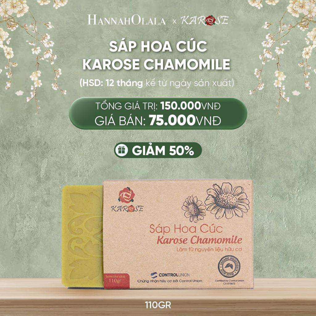  DEAL 15: SÁP HOA CÚC KAROSE CHAMOMILE 110GR 