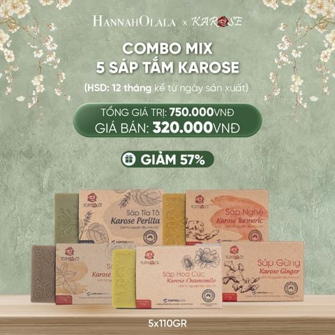  DEAL 16: COMBO MIX 5 SÁP TẮM KAROSE (5X110GR) 