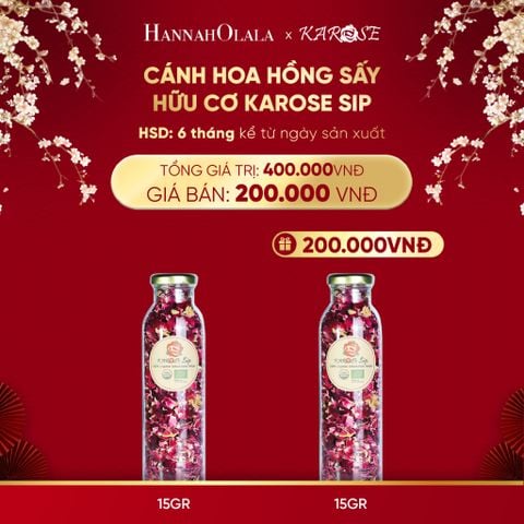  DEAL 2: CÁNH HOA HỒNG SẤY HỮU CƠ KAROSE SIP 15GR 
