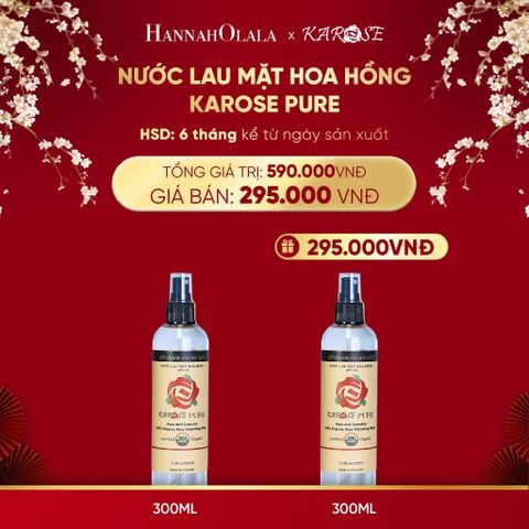  DEAL 4: NƯỚC LAU MẶT HOA HỒNG KAROSE PURE 300ML 