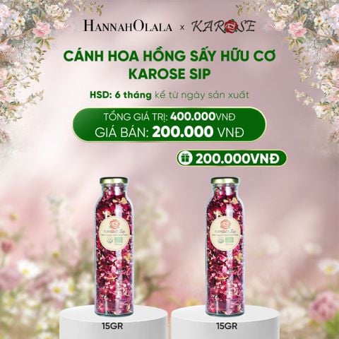  DEAL 2: CÁNH HOA HỒNG SẤY HỮU CƠ KAROSE SIP 15GR 